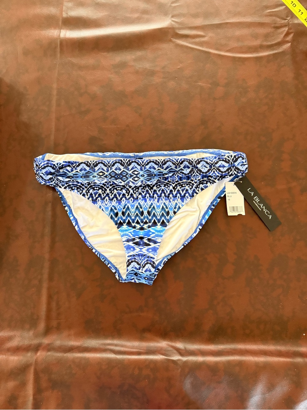 La Blanca Blue Multi-Pattern Bikini Bottom